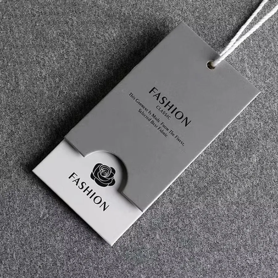 Clothing Hang Tags printed with a custom design