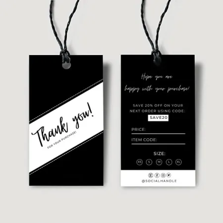 Clothing Hang Tags example 2