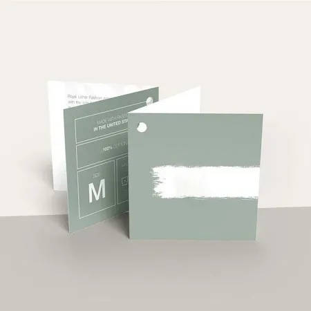 Folded Hang Tags example 3