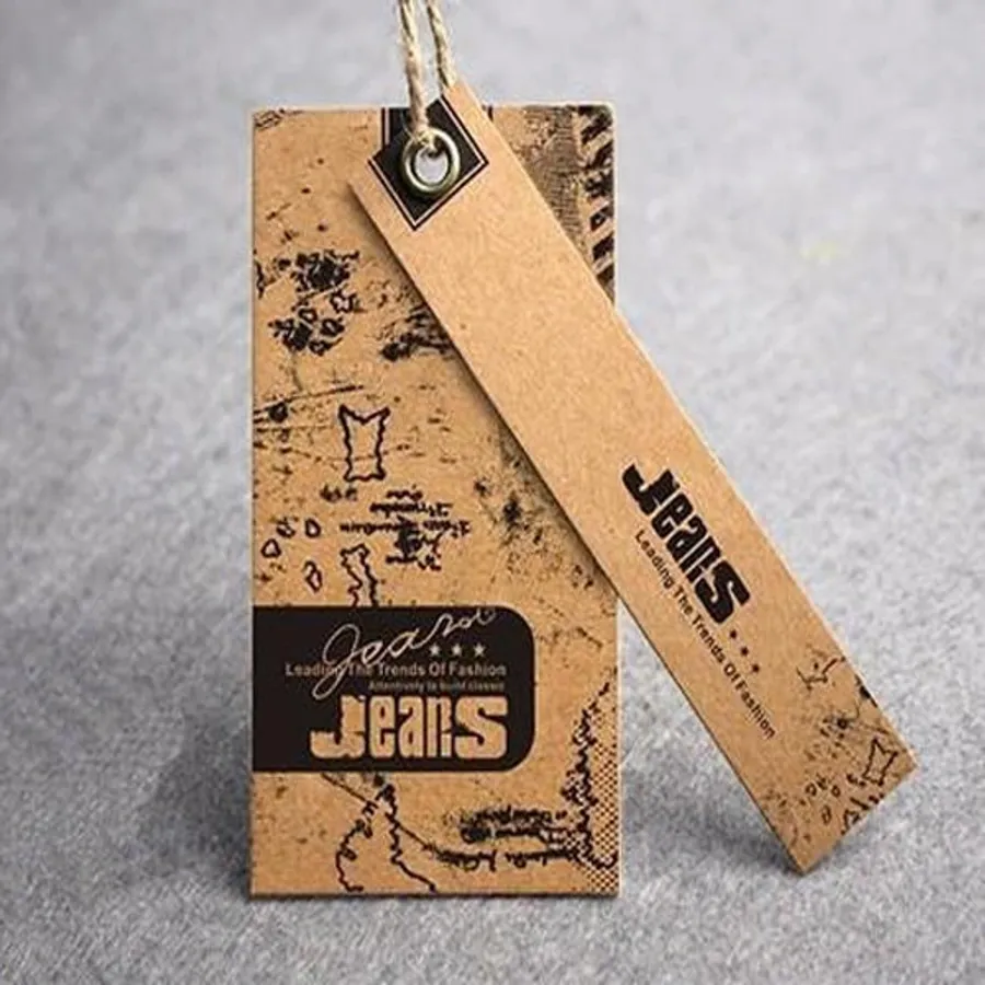Kraft Hang Tags printed with a custom design