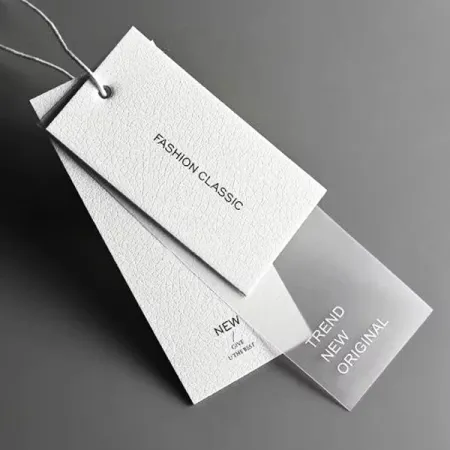 Silk Hang Tags printed with a custom design