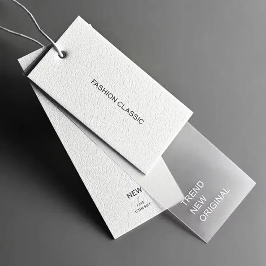 Silk Hang Tags printed with a custom design